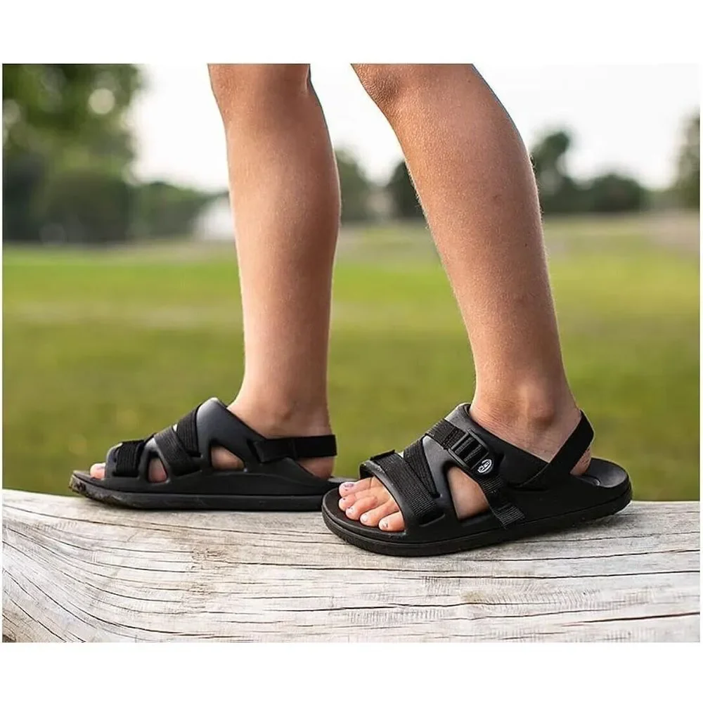 Chaco Kids Chillos Sport Sandals size 3 Black‎ Childs Shoes Hiking